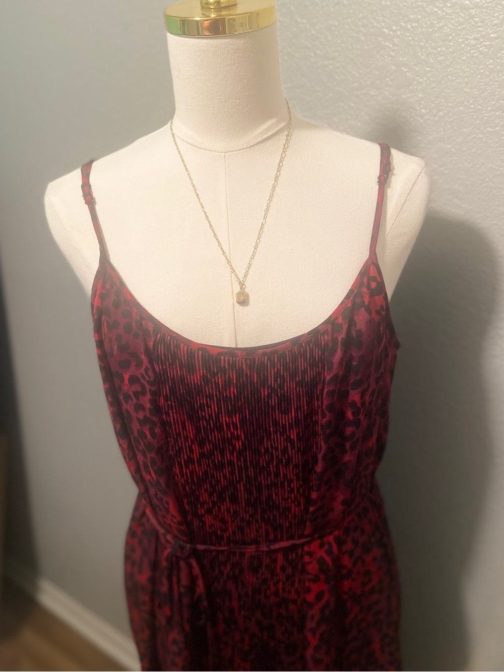 Maurices Red and Black Leopard-Print with a hint of purple - Picture 10 of 16